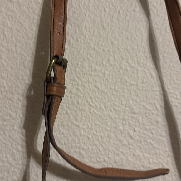 Brown Faux Leather Crossbody Bag - Picture 3 of 7